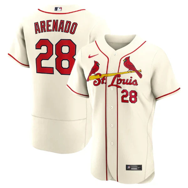 Saint Louis Cardinals Cream Jersey