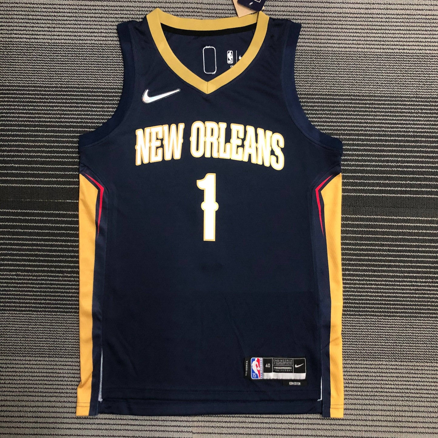 New Orleans Pelicans Icon Edition Diamante 75th Jersey