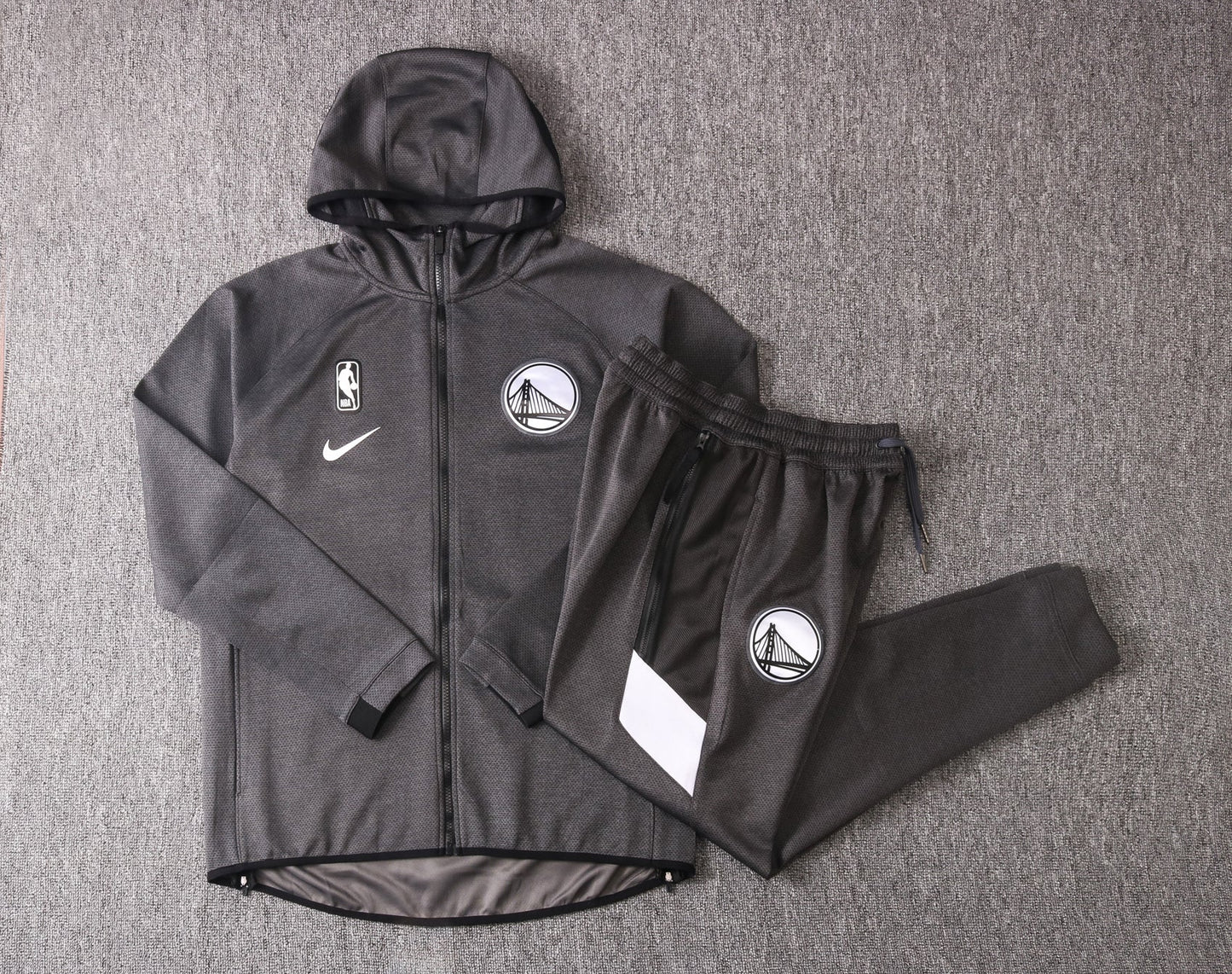 Golden State Warriors NBA Therma Flex Black Training Tracksuit