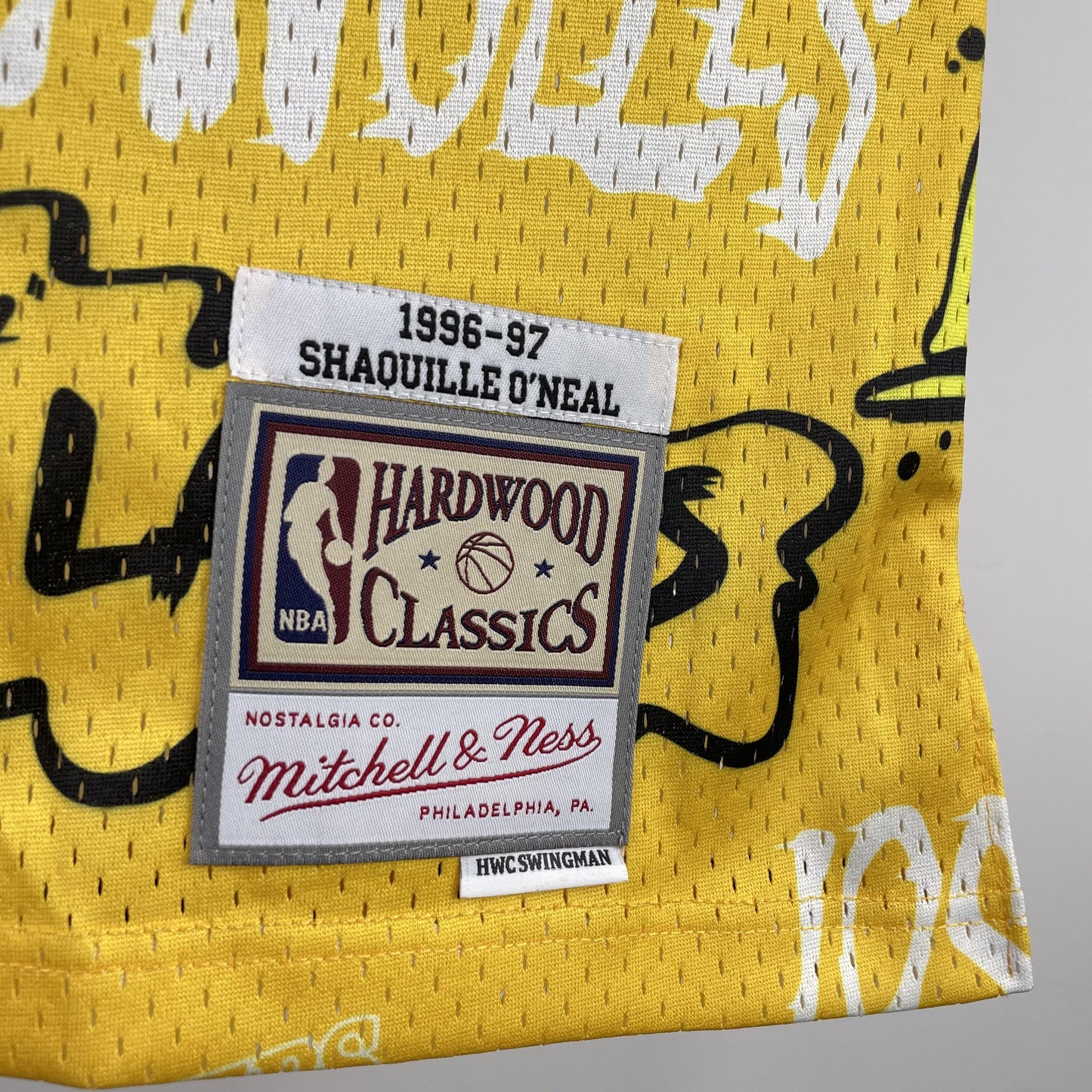 Swingman Slap Sicker Los Angeles Lakers Mitchell & Ness 1996/97 Jersey