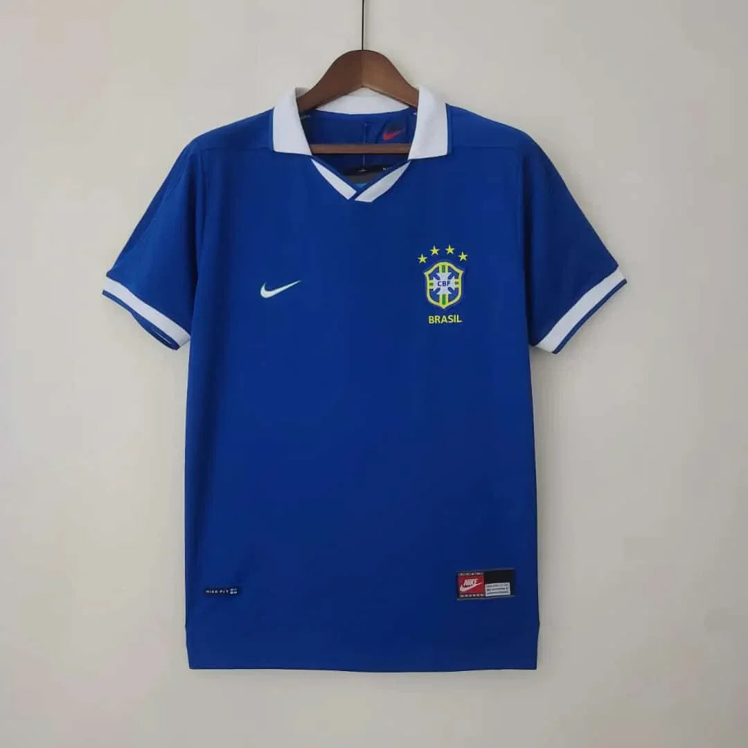 Brazil 1997 Retro Blue Shirt