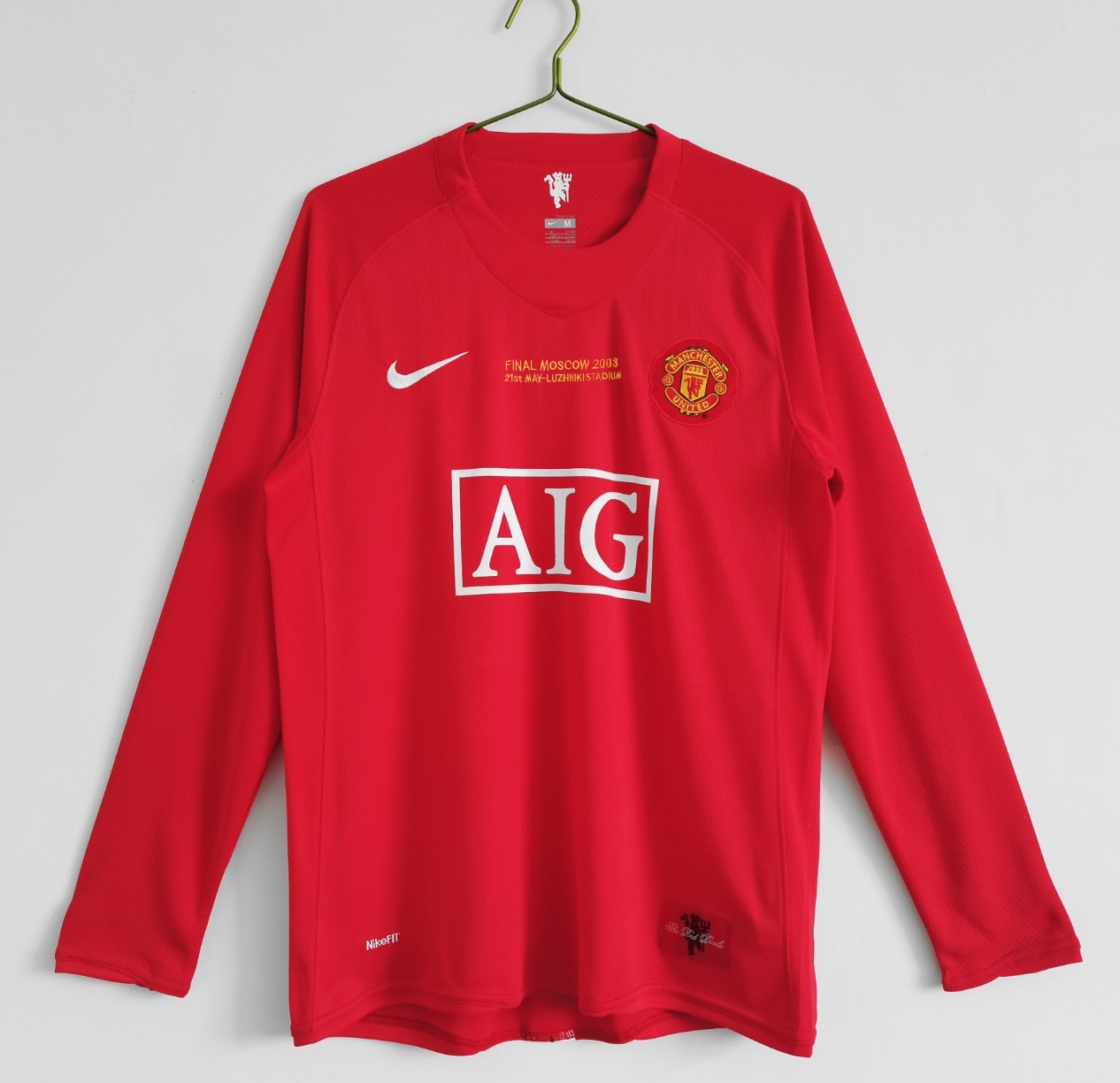 Manchester United 08/09 Home Retro Long Sleeve Shirt