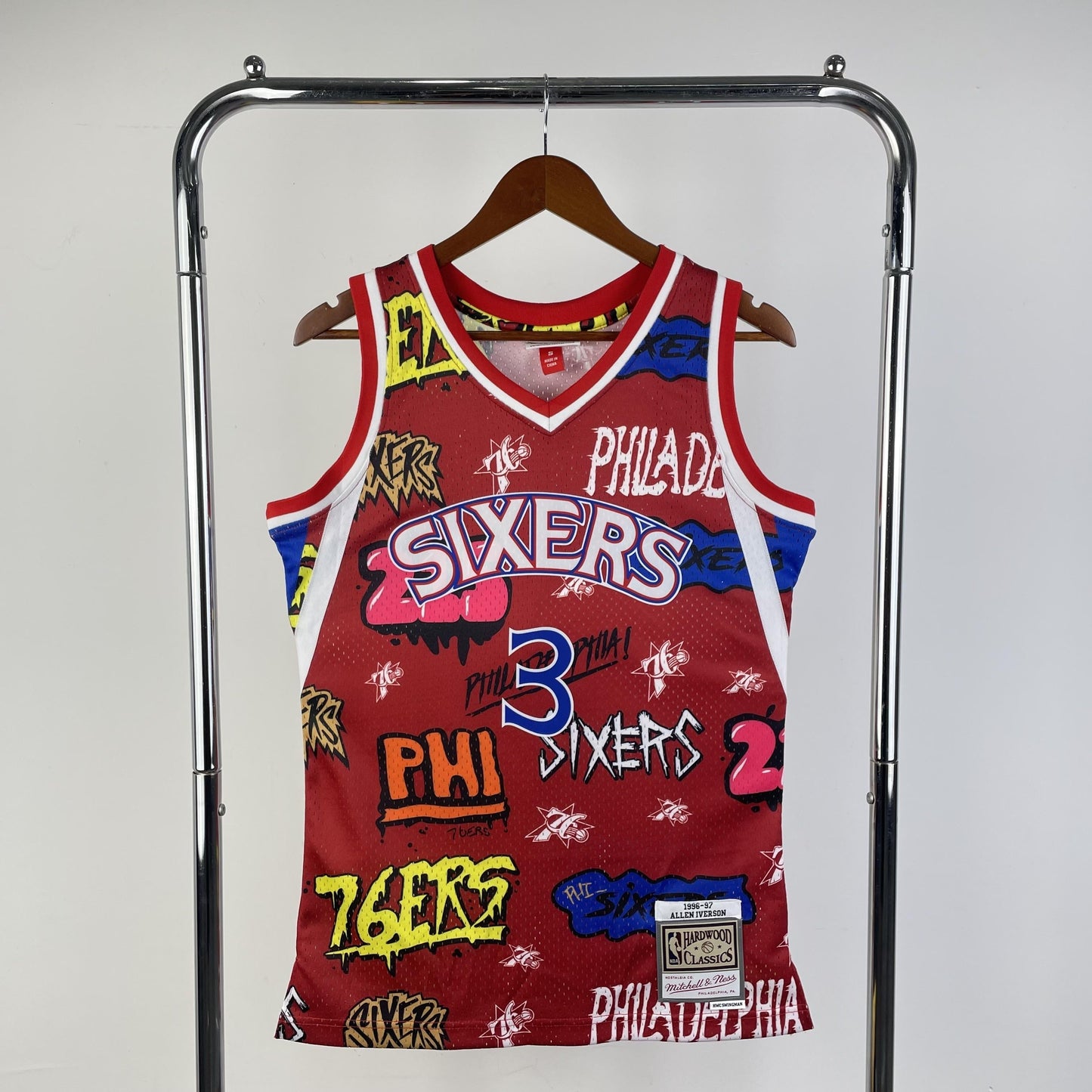 Swingman Slap Sicker Philadelphia 76ers Mitchell & Ness 1996/97 Jersey