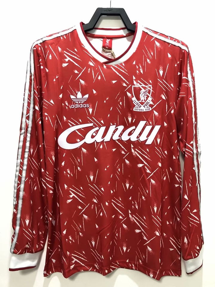 Liverpool 1989/91 Home Retro Long Sleeve Shirt