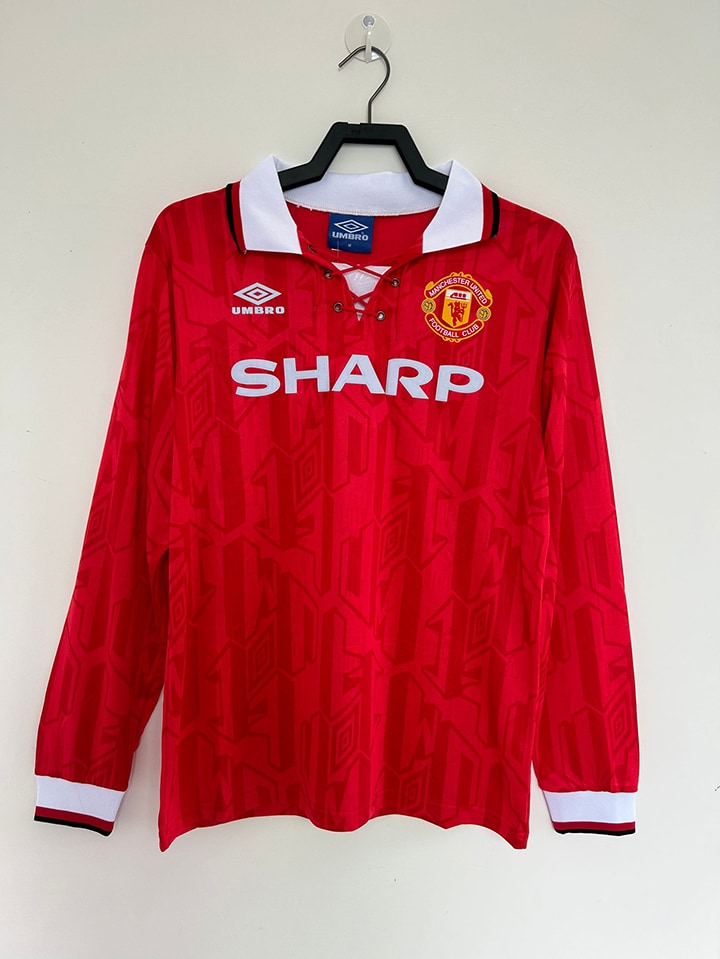 Manchester United 92/94 Home Retro Long Sleeve Shirt