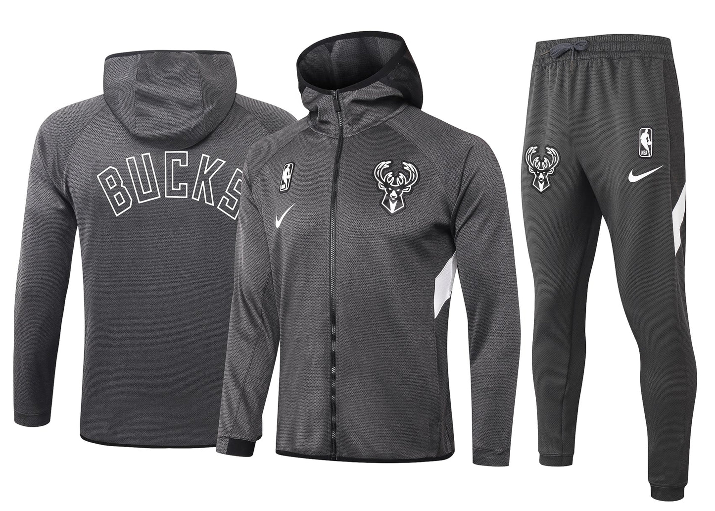 Milwaukee Bucks NBA Therma Flex Black Training Tracksuit