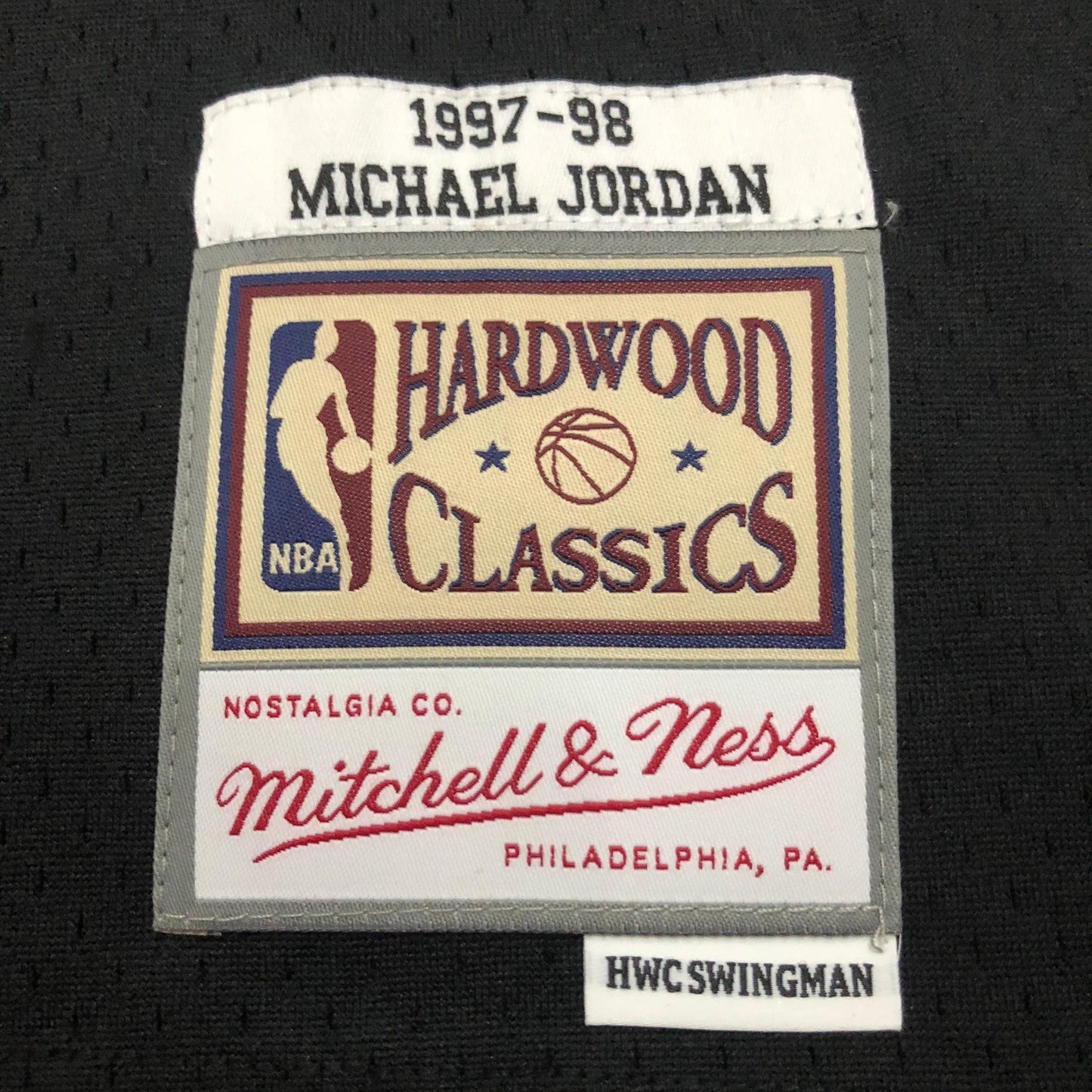 Swingman Chicago Bulls Mitchell & Ness Hardwood Classics 1997/98 Black Jersey