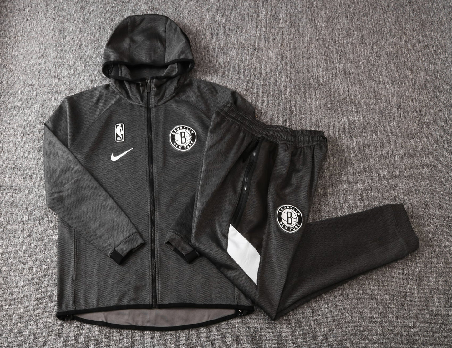 Brooklyn Nets NBA Therma Flex Black Training Tracksuit