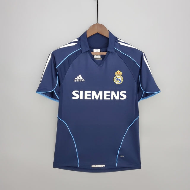 Real Madrid 05/06 adidas Retro Blue Shirt