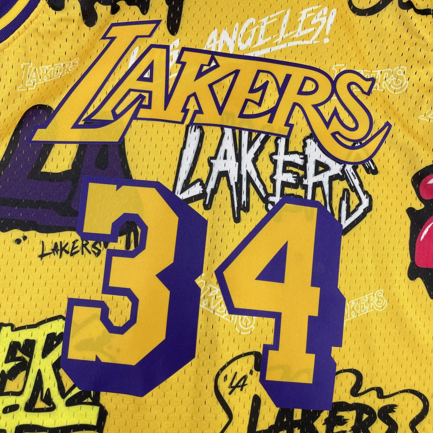 Swingman Slap Sicker Los Angeles Lakers Mitchell & Ness 1996/97 Jersey