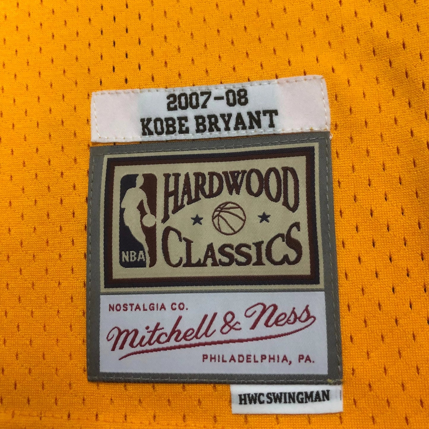 Swingman Los Angeles Lakers Mitchell & Ness Hardwood Classics 2007/08 Jersey