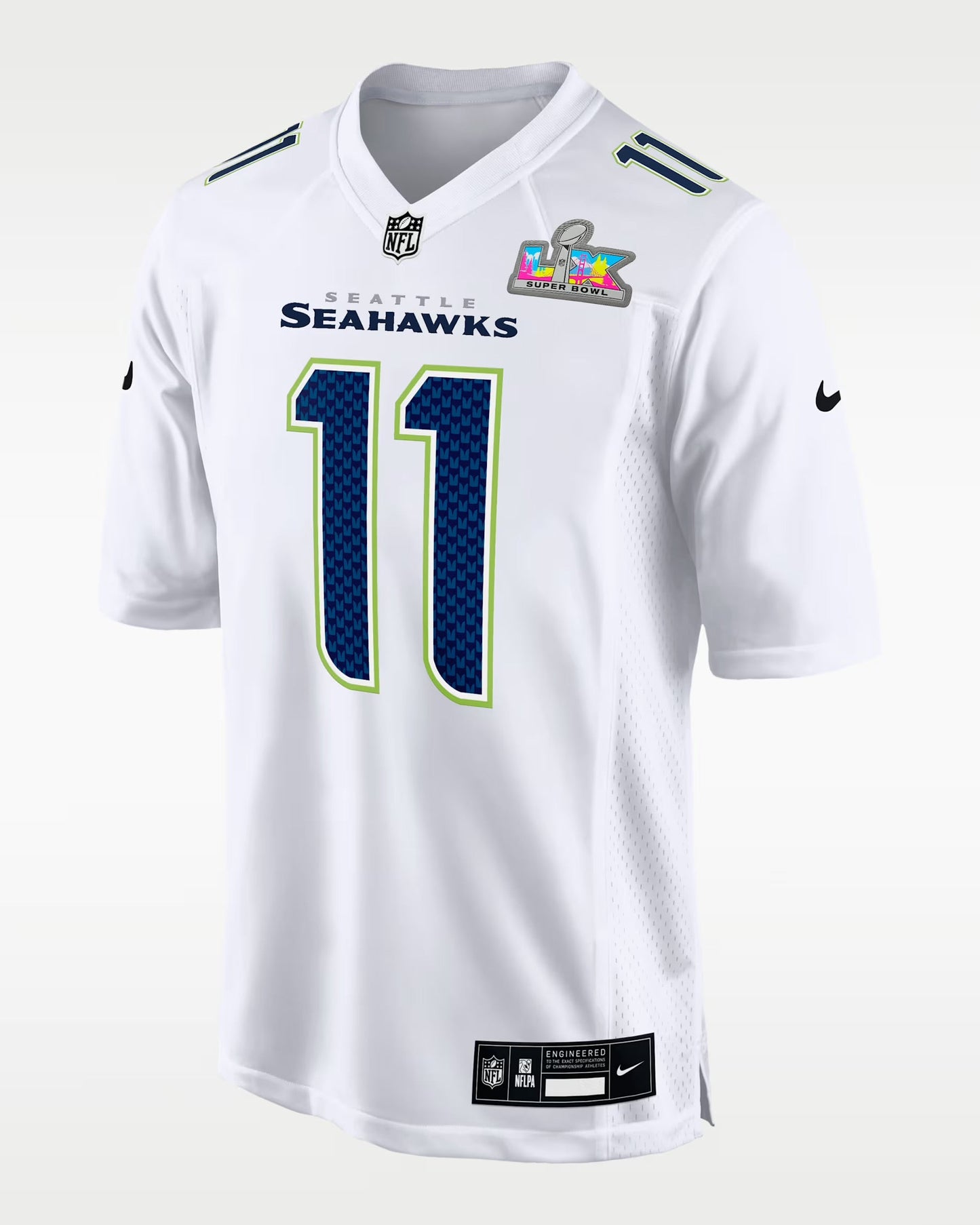 Seattle Seahawks Vapor F.U.S.E. Patch Super Bowl LX Limited White Jersey