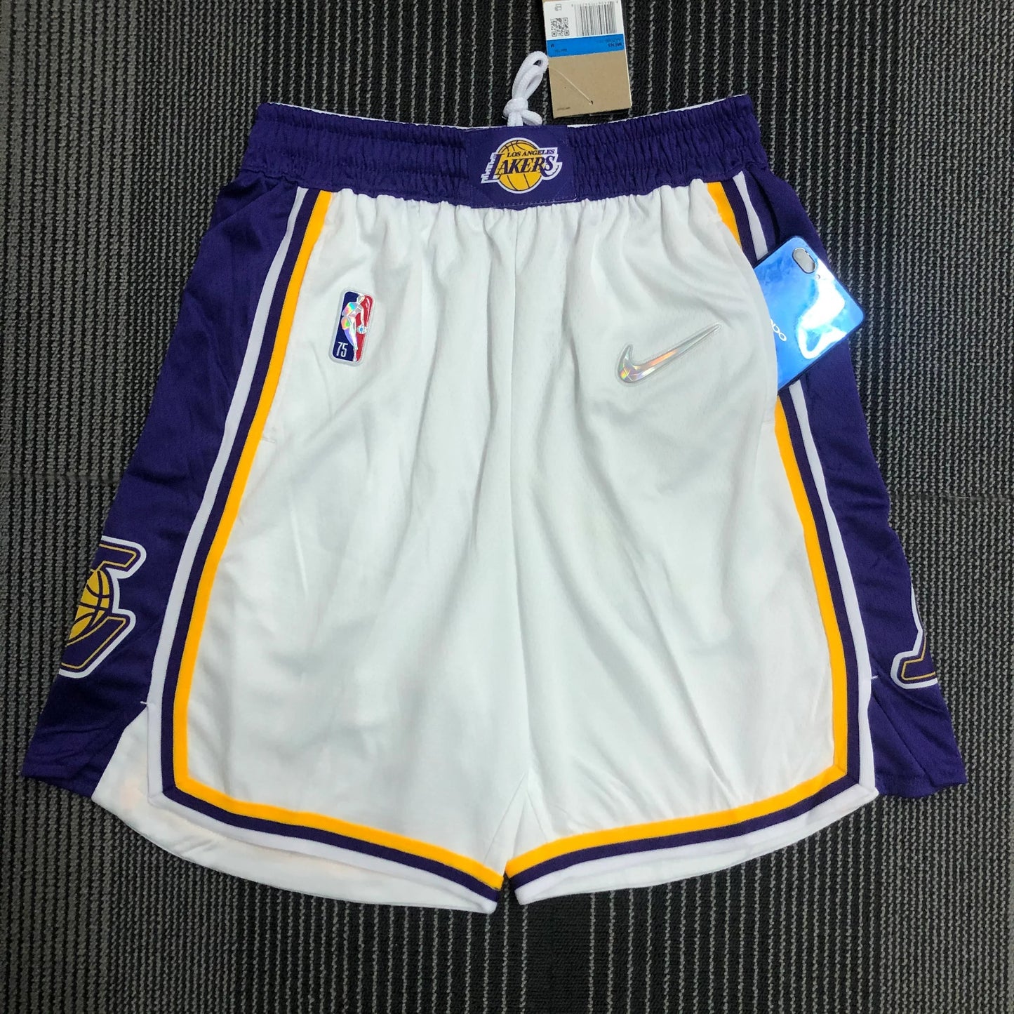 Los Angeles Lakers Association Edition Diamond 75th Shorts