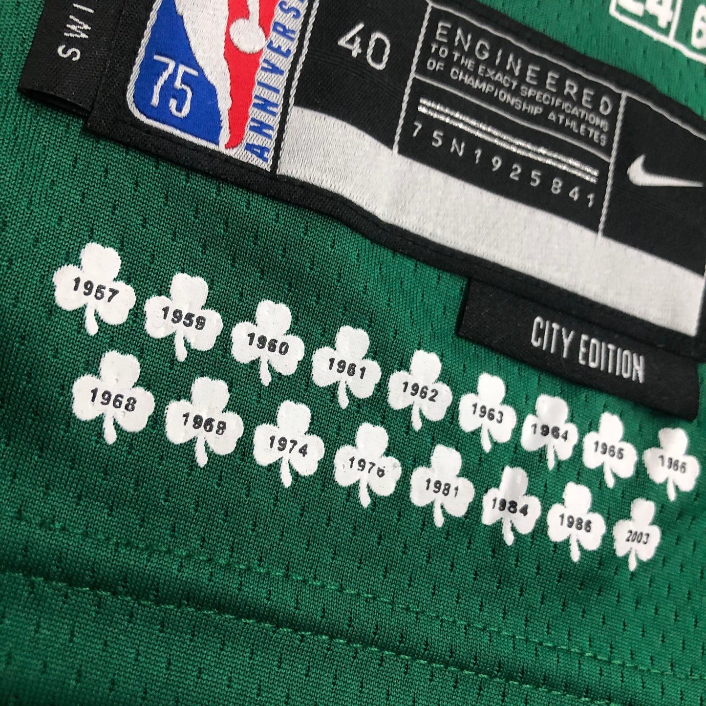 Boston Celtics City Edition Diamante 75th Jersey