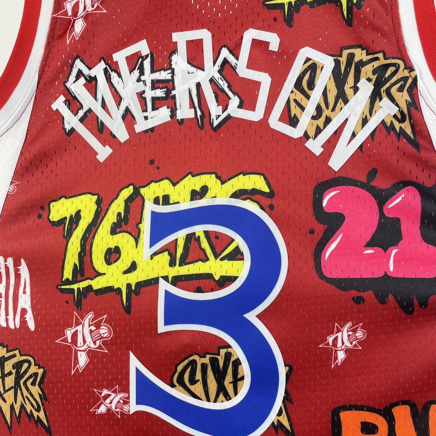 Swingman Slap Sicker Philadelphia 76ers Mitchell & Ness 1996/97 Jersey