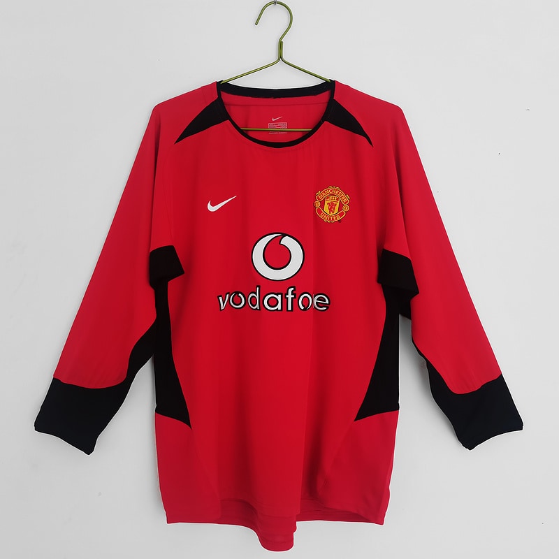 Manchester United 02/04 Home Retro Long Sleeve Shirt