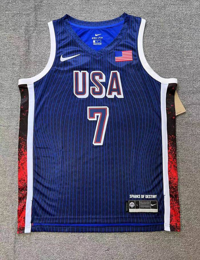 USA Team Olympics Paris 2024 Dream Team Blue Jersey