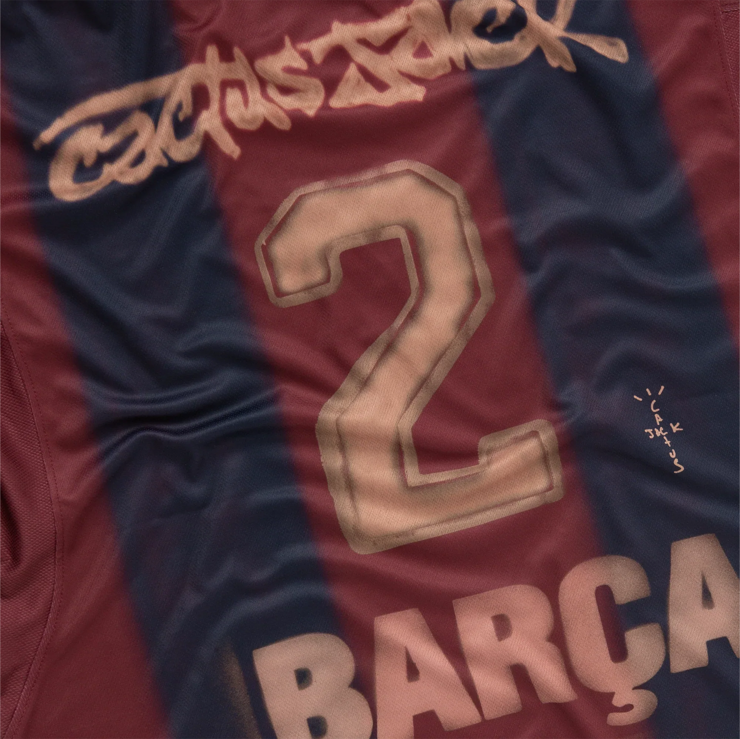 CJ x Barcelona Retro 2000/01 Home Skeleton Jersey