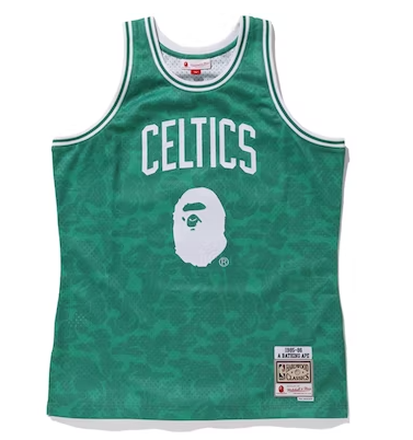 Swingman BAPE x Boston Celtics Mitchell & Ness Hardwood Classics 1985/86 Jersey