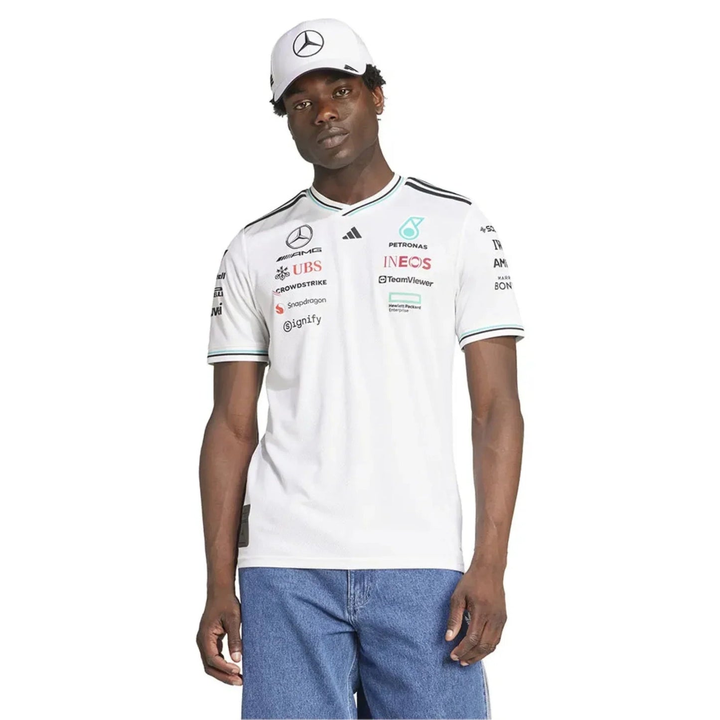 Mercedes 2025 White Jersey