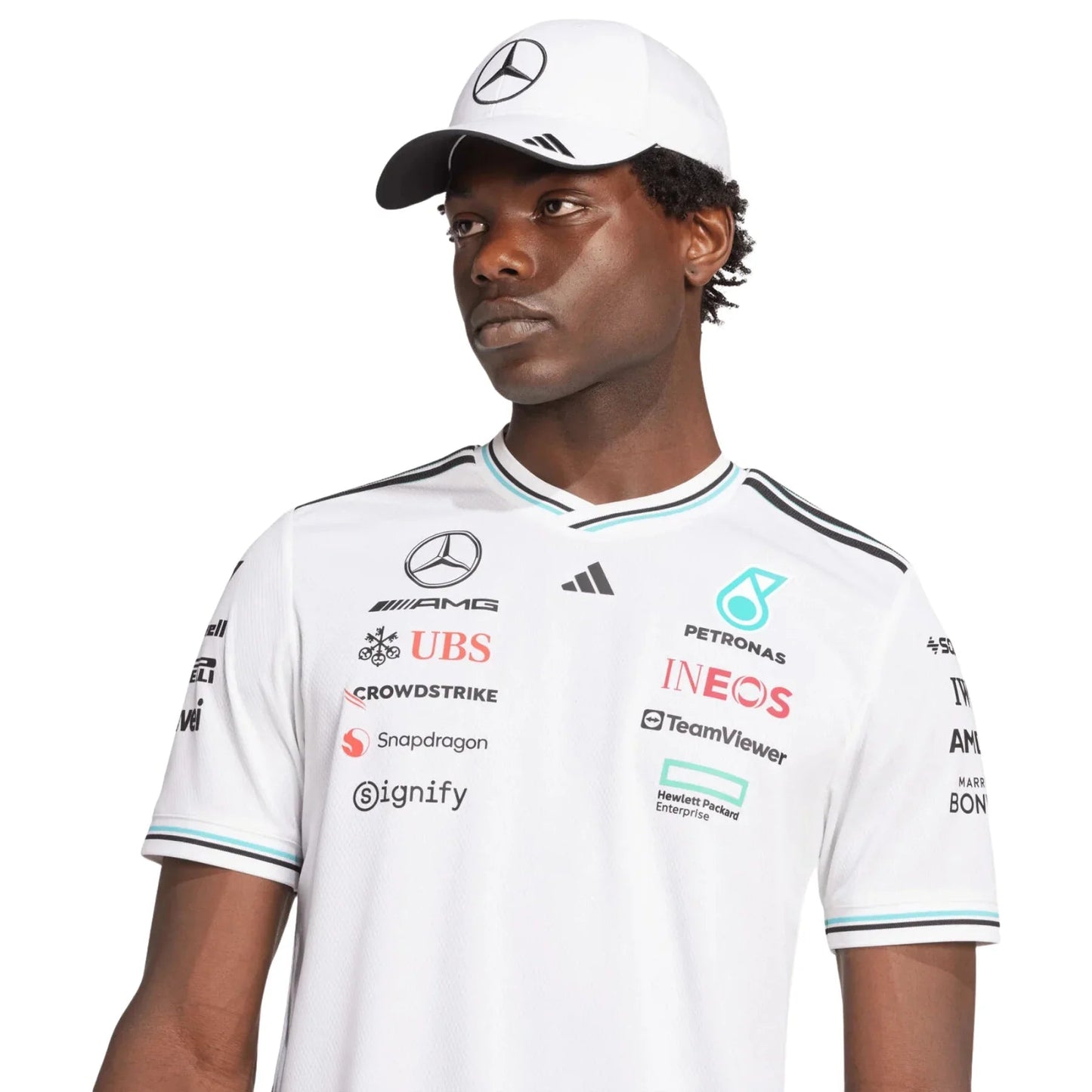 Mercedes 2025 White Jersey
