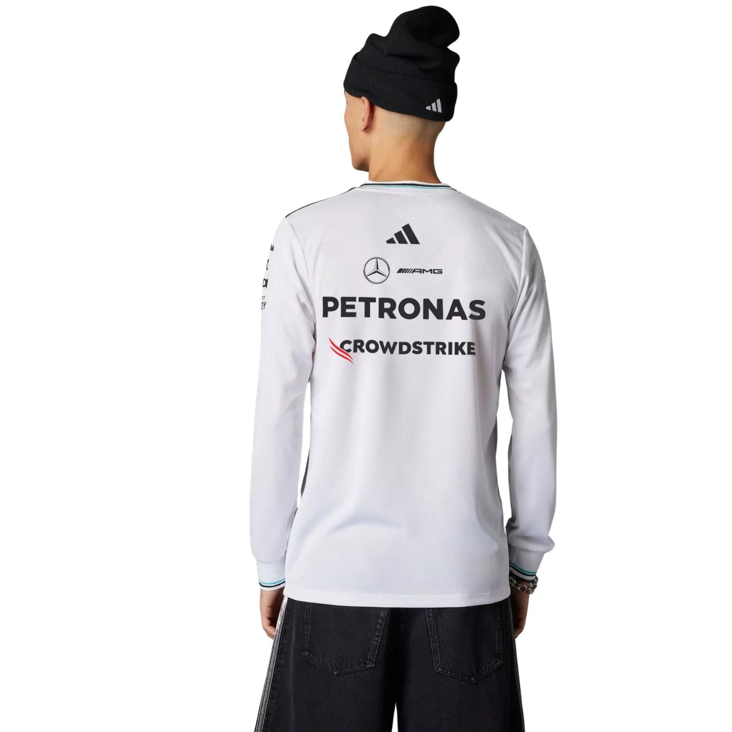 Long Sleeve Mercedes 2025 White Jersey