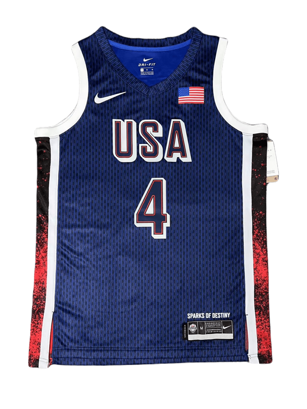 USA Team Olympics Paris 2024 Dream Team Blue Jersey