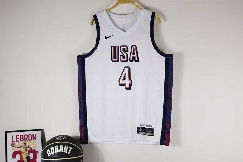 USA Team Olympics Paris 2024 Dream Team White Jersey