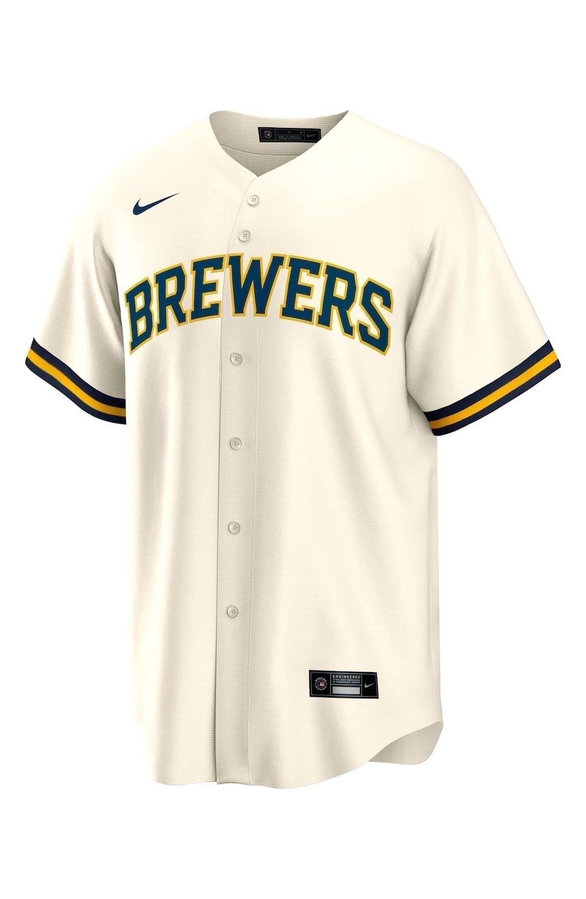Milwaukee Brewers Nike Cream Jersey
