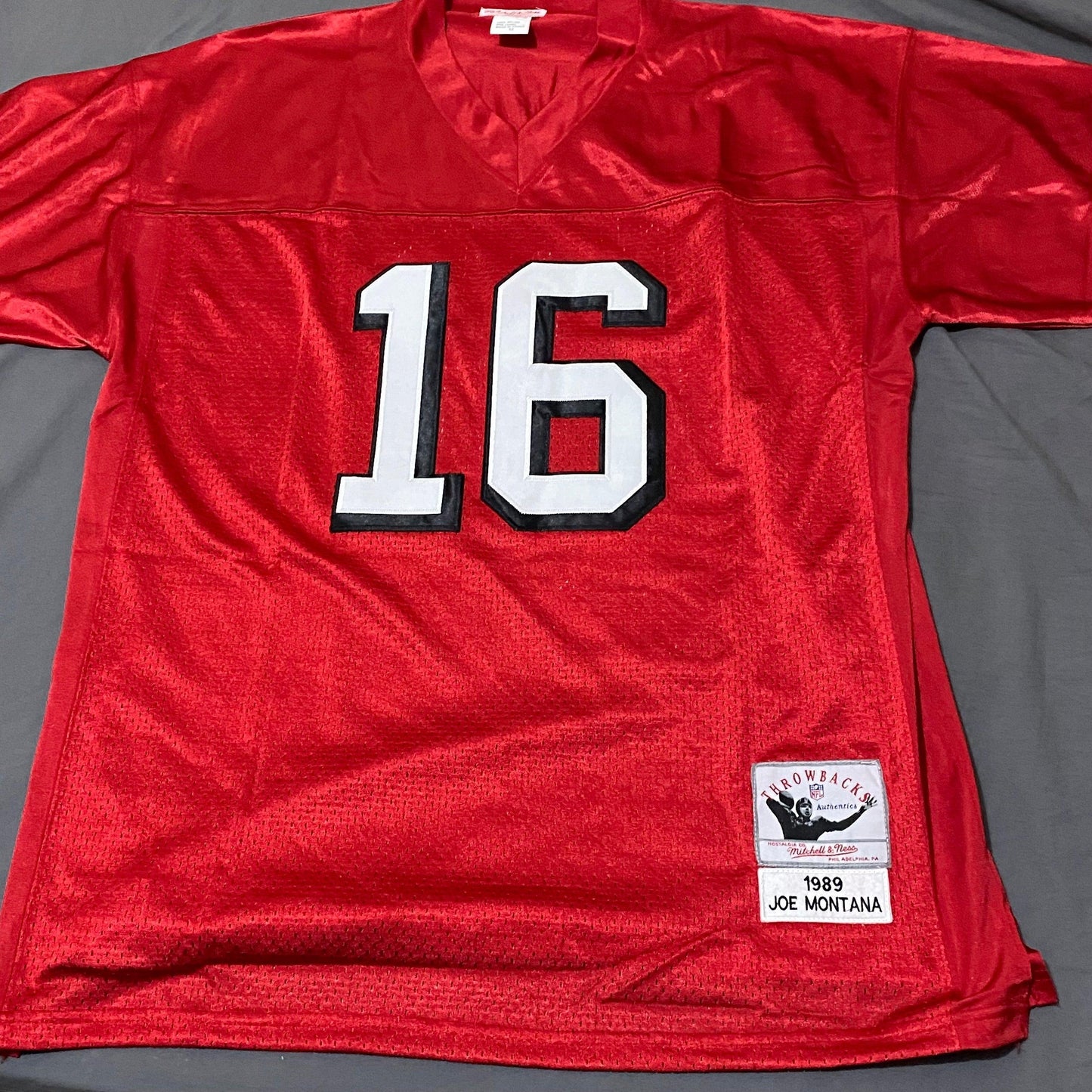 1989 San Francisco 49ers Joe Montana 16 Jersey