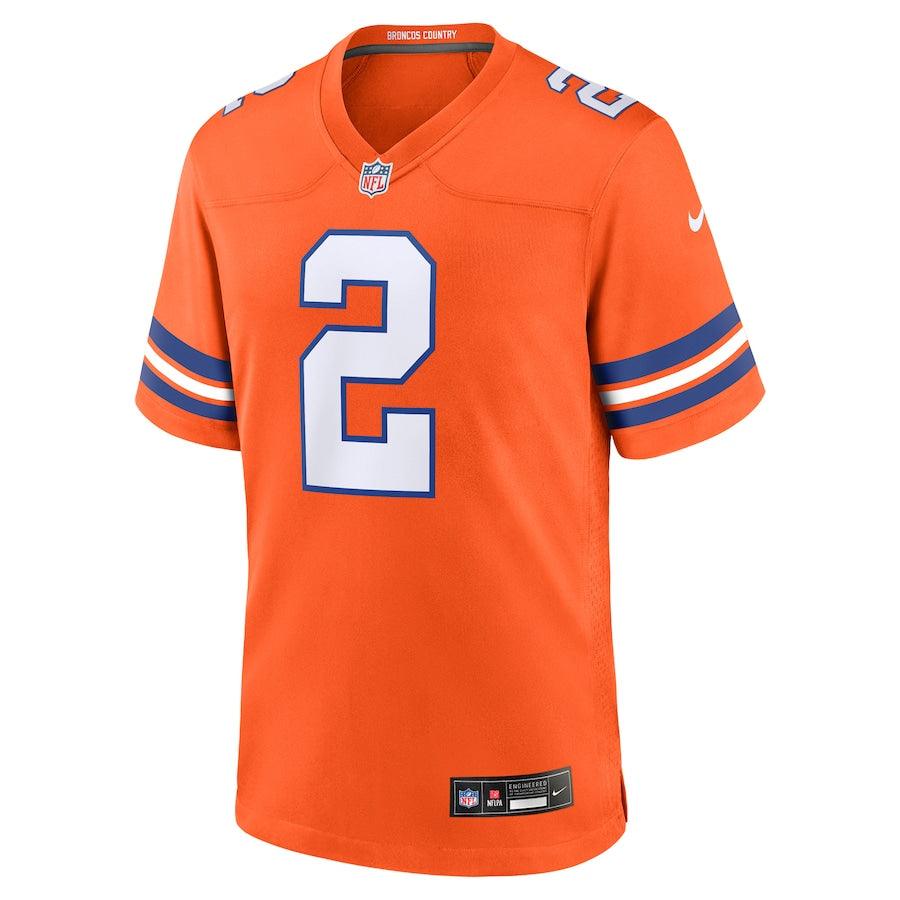 Retro Vapor F.U.S.E Limited Denver Broncos Orange Jersey