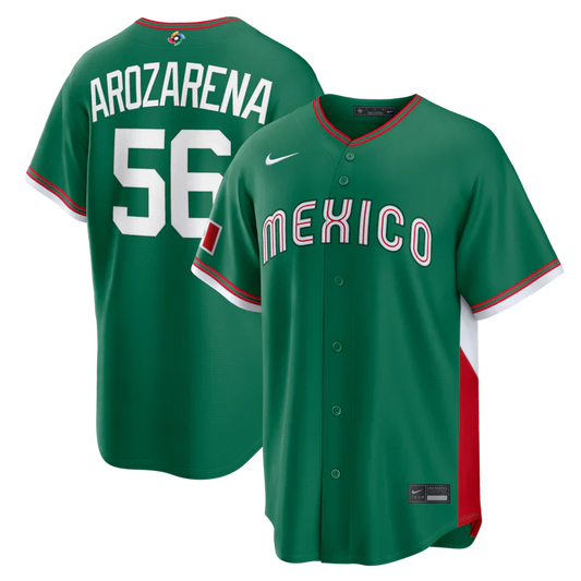 Mexico Green 2026 World Baseball Classic Home Stadium Jersey