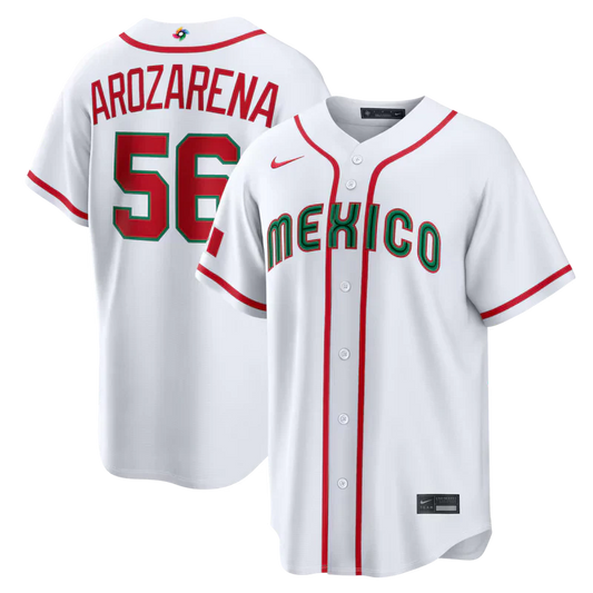 Mexico White 2026 World Baseball Classic Home Stadium Jersey