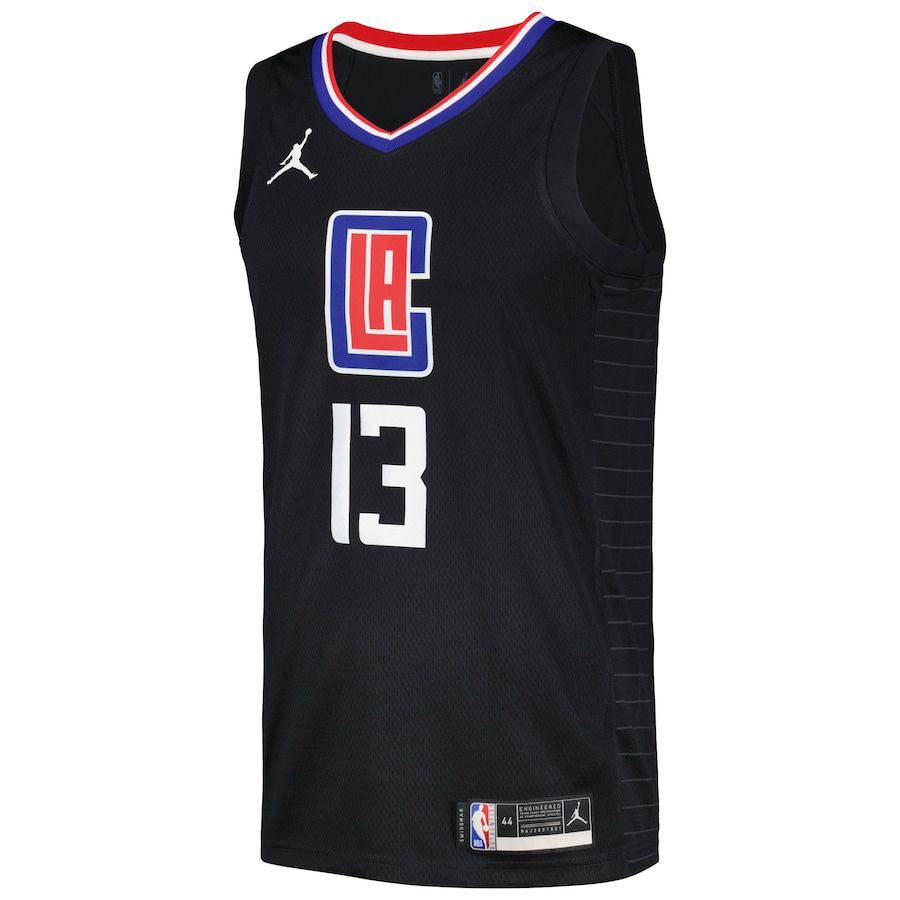 LA Clippers Jordan Black Paul George Jersey