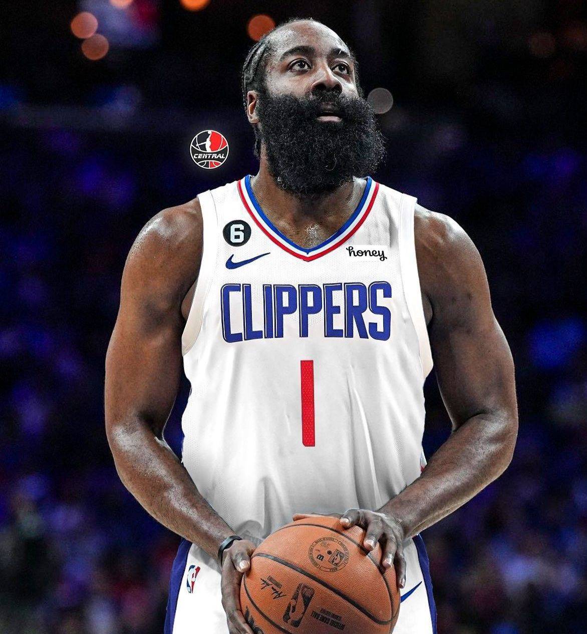 LA Clippers Nike White James Harden 1 Jersey