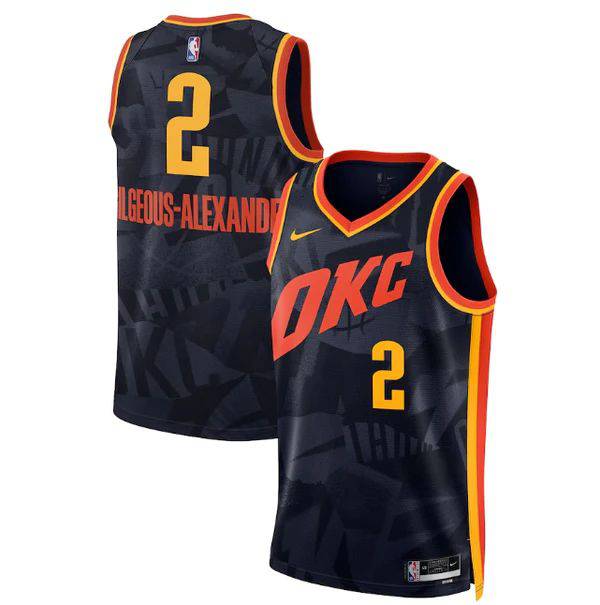 Oklahoma City Thunder City Edition Black Shai Gilgeous-Alexander Jersey
