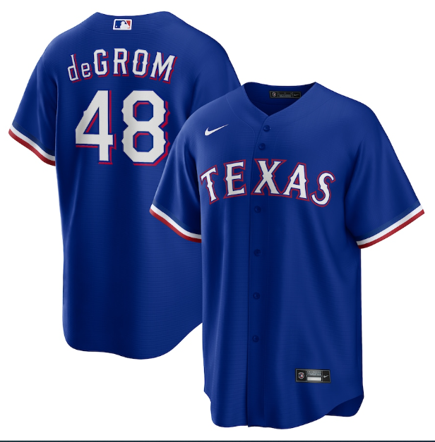 Texas Rangers Blue Jersey