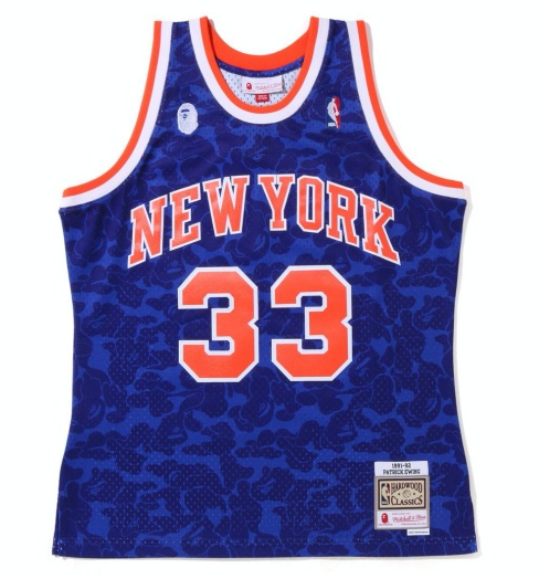 Swingman BAPE x New York Knicks Mitchell & Ness Hardwood Classics 1991/92 Jersey