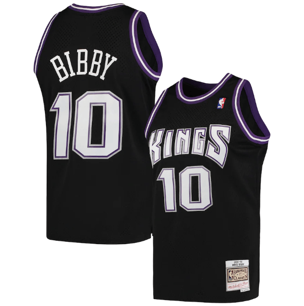 Swingman Sacramento Kings Mitchell & Ness Hardwood Classics 2001/02 Black Jersey