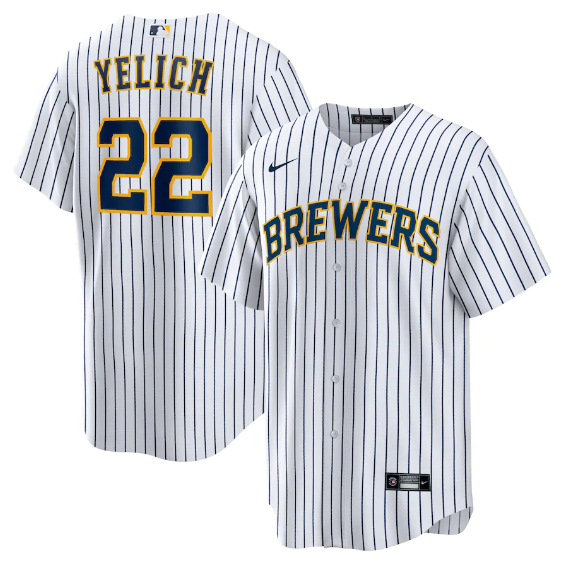 Milwaukee Brewers White Jersey