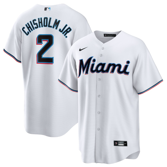 Miami Marlins White Jersey