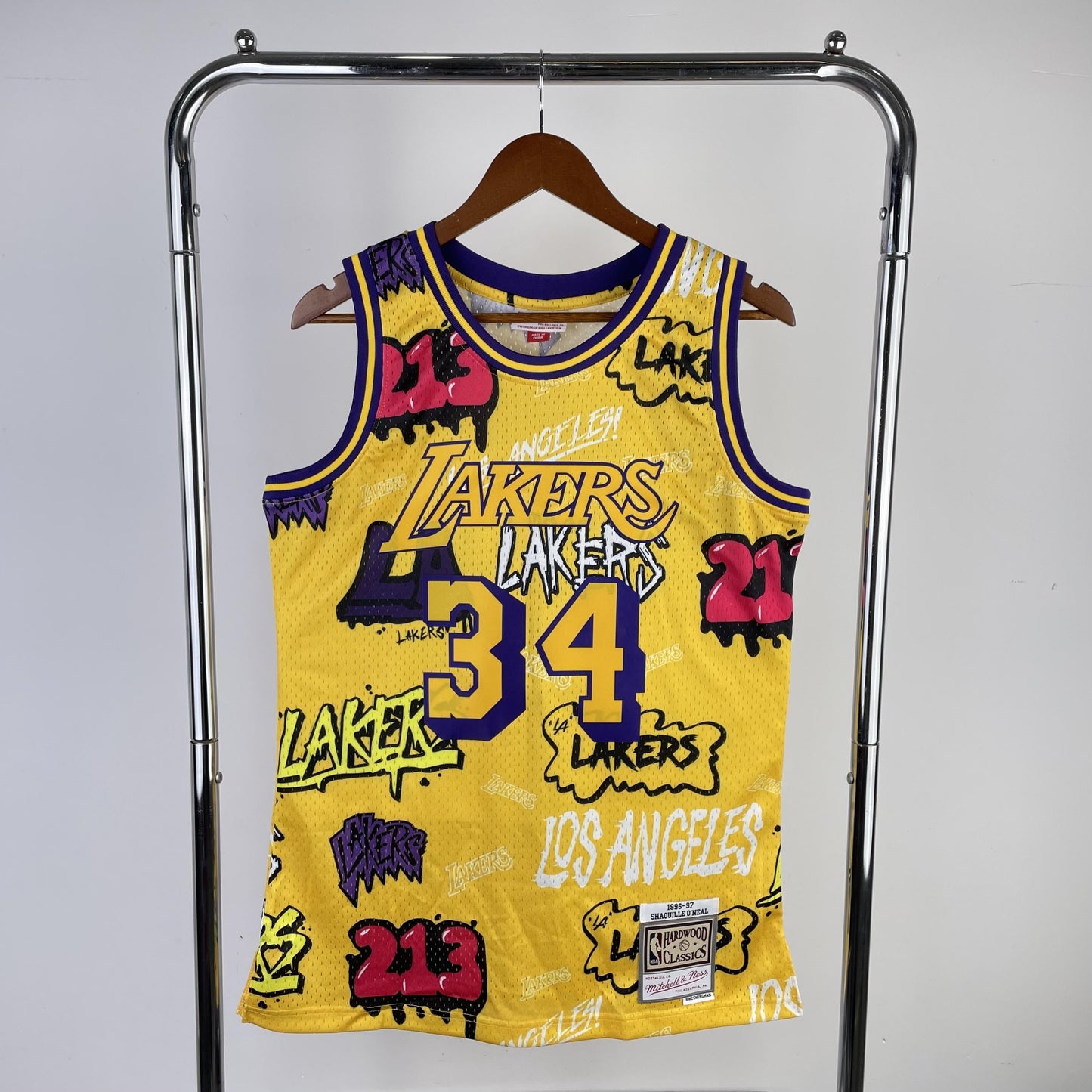 Swingman Slap Sicker Los Angeles Lakers Mitchell & Ness 1996/97 Jersey