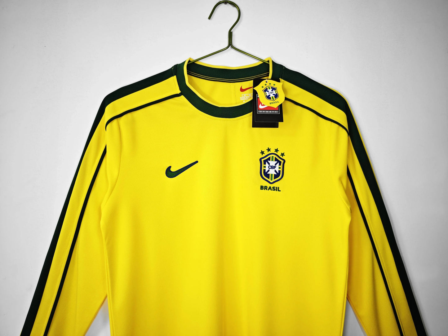 Brazil 1996/97 Home Retro Long Sleeve Shirt