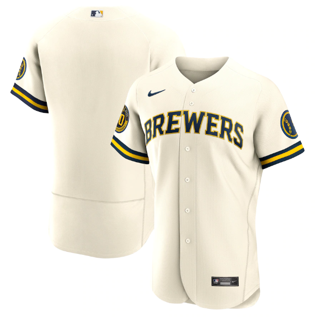Milwaukee Brewers Authentic Cream Jersey