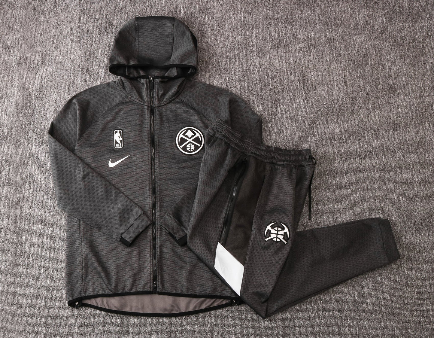 Denver Nuggets NBA Therma Flex Black Training Tracksuit