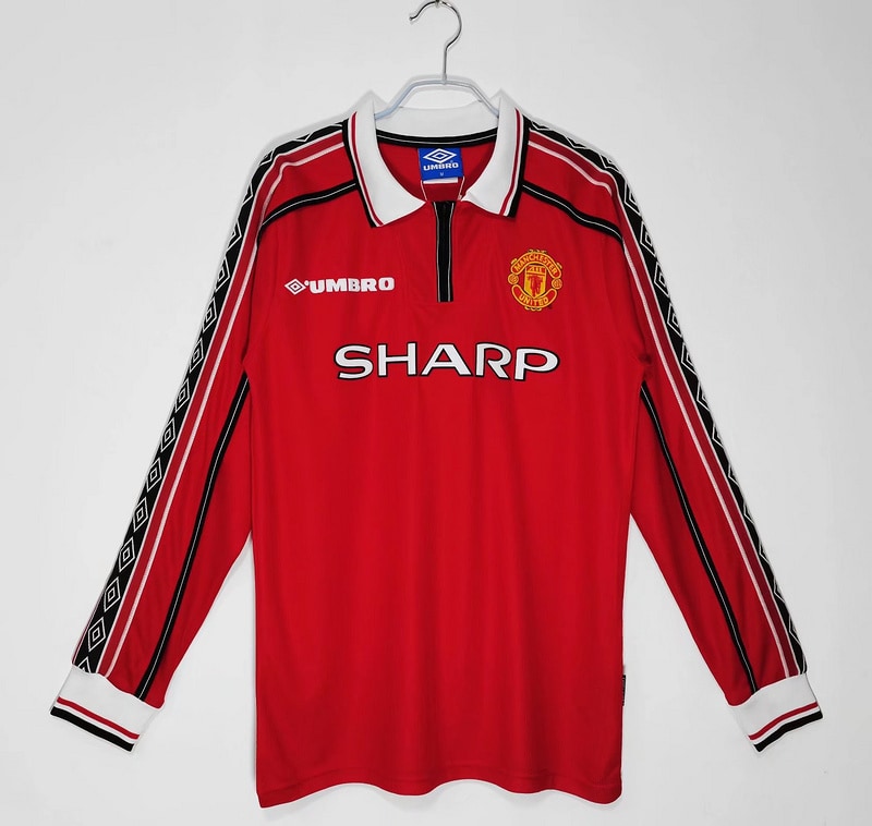 Manchester United 98/99 Home Retro Long Sleeve Shirt