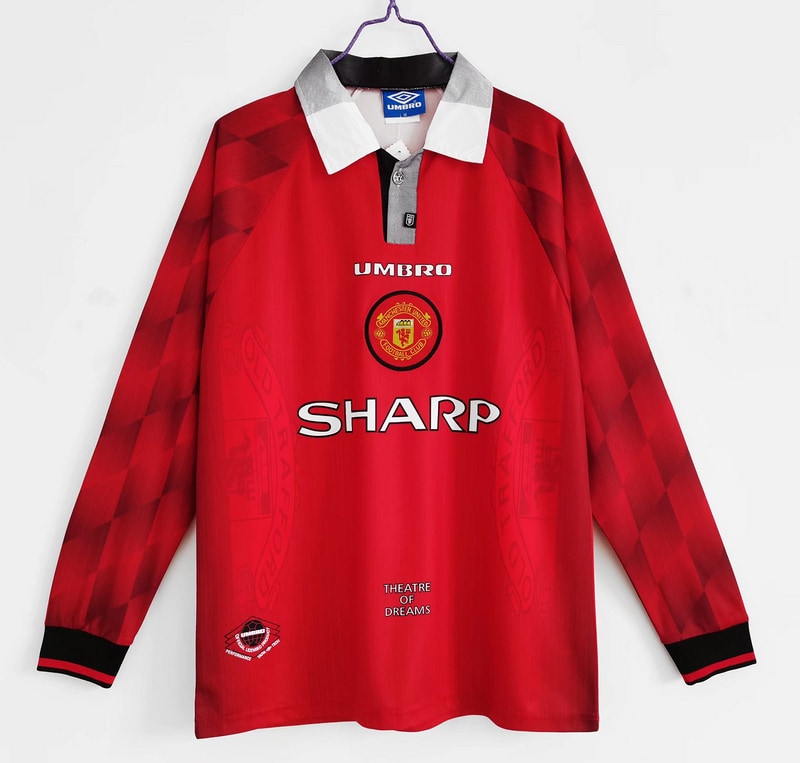Manchester United 96/97 Home Retro Long Sleeve Shirt