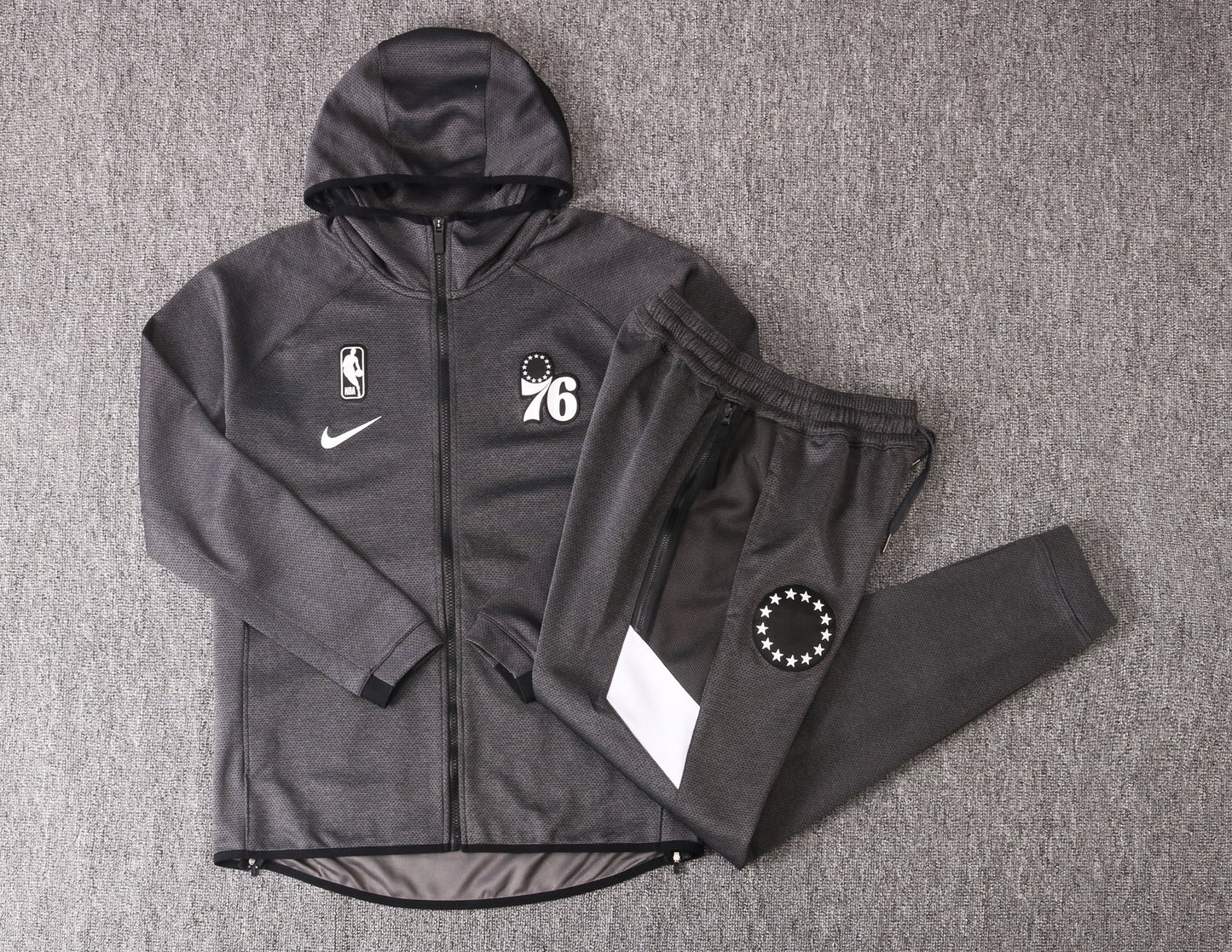 Philadelphia 76ers NBA Therma Flex Black Training Tracksuit