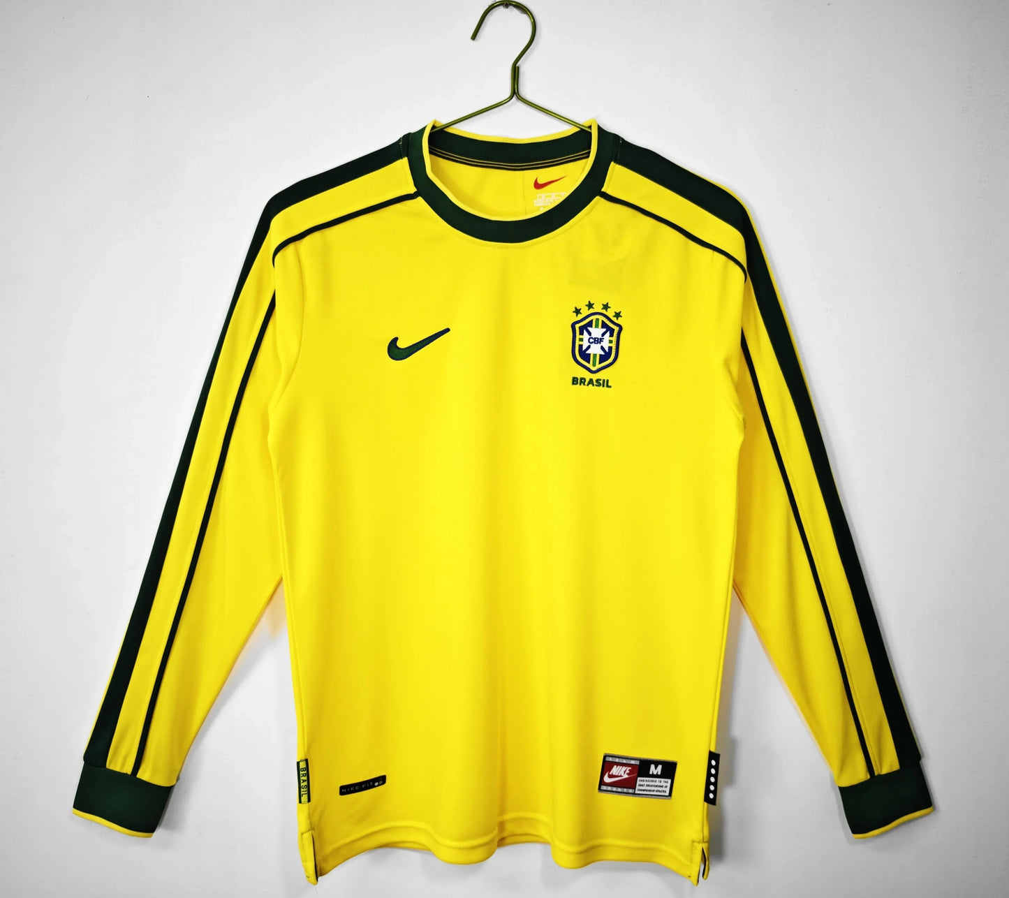 Brazil 1996/97 Home Retro Long Sleeve Shirt