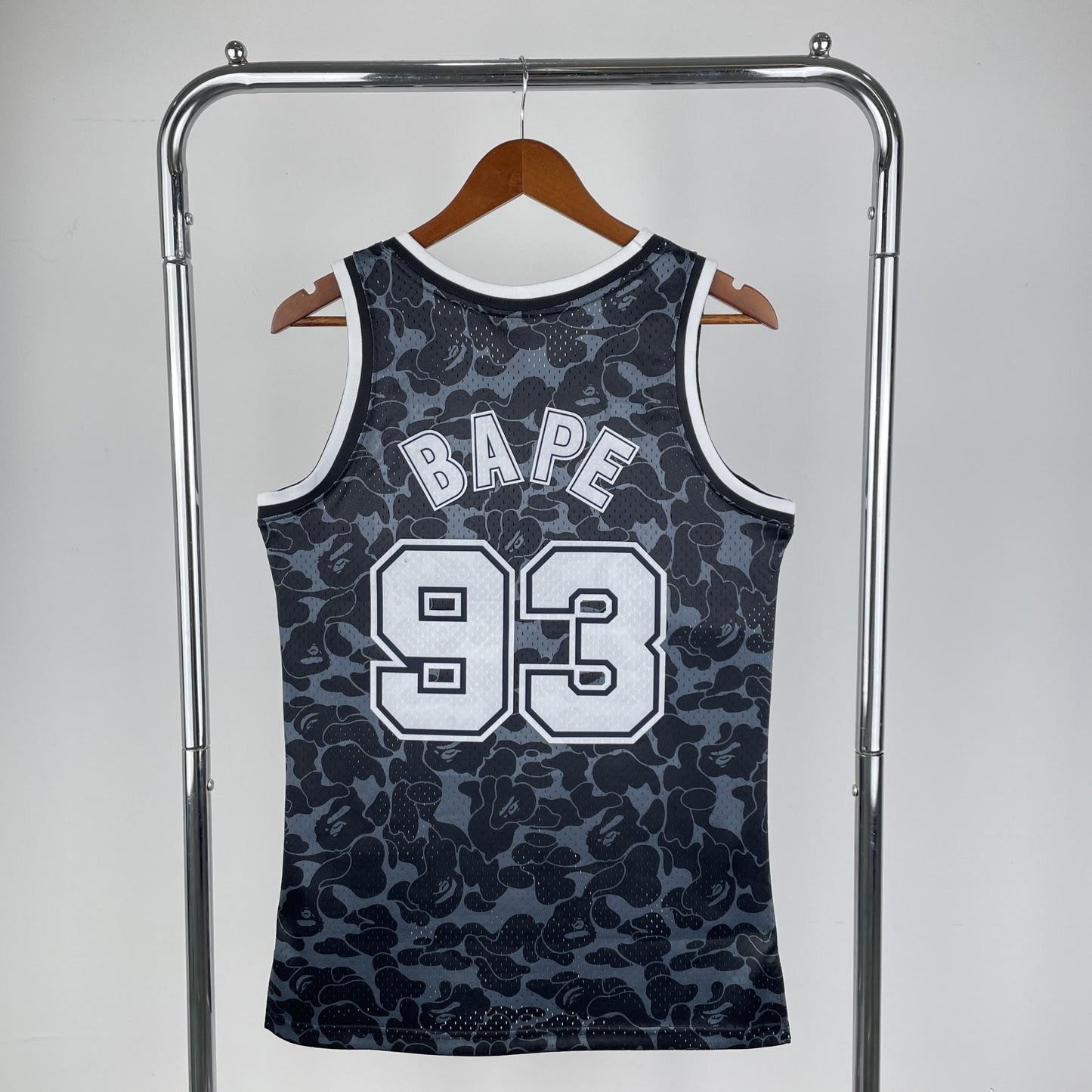 Swingman BAPE x Brooklyn Nets Mitchell & Ness Hardwood Classics 1993 Jersey